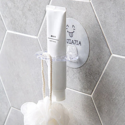 Plastic Toothbrush Holder Toothpaste Storage Rack Razor Toothbrush Dispenser
