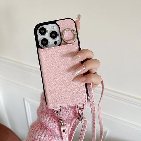 iPhone cell phone case with makeup mirror