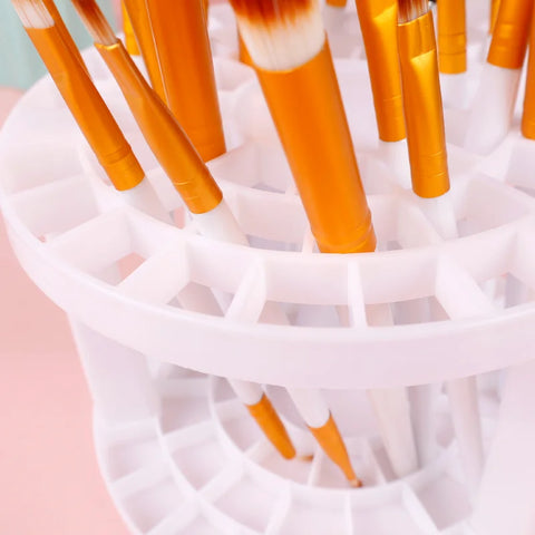 Cosmetic Makeup Brush Storage Holder Multifunction Large-Capacity Table Organizer Make Up Tool Pen Plastic Storage Box