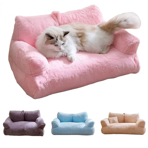 Cama de luxo para animais de estimação ninho inverno quente sofá casa confortável cama para animais de estimação para gatos pequenos cães filhote de cachorro cama cães canil suprimentos para animais de estimação