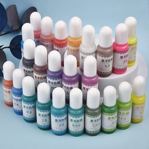 1 Set Resin Pigment Kit Art Ink Alcohol Liquid Colorant Dye Ink Diffusion DIY Epoxy Resin