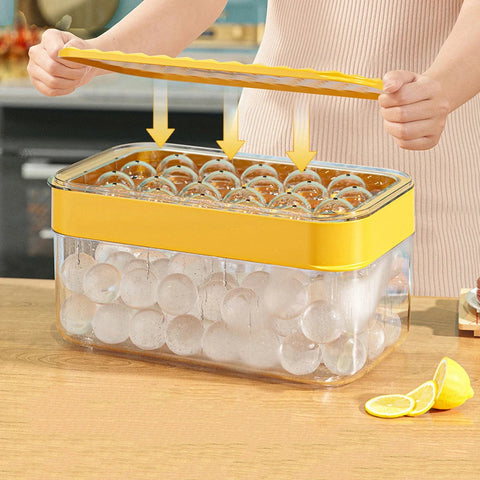 Molde para hielo Bandeja para cubitos de hielo rápida Bebida refrescante creativa Caja de hielo Moldes de silicona