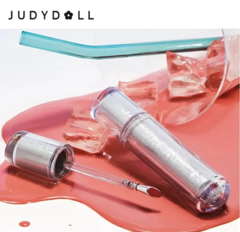 Judydoll-lápices labiales Ice Iron Lip Glaze, tazas antiadherentes, brillo de espejo, loción de labios acuosa, cepillo de Metal, cabezal, cosméticos de maquillaje