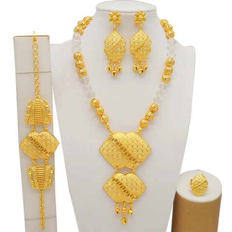 Dubai Gold Color Jewelry Sets African