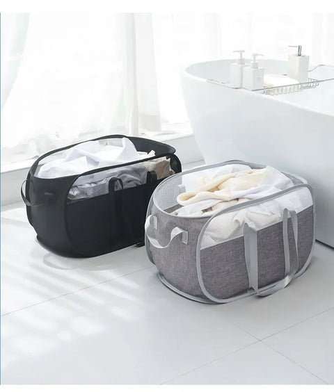 Mesh Laundry  Hamper Laundry Baskets with Durable Handles