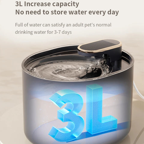 Fonte de água para animais de estimação inteligente Alimentador de água mudo Cachorro Gato Bebedor automático