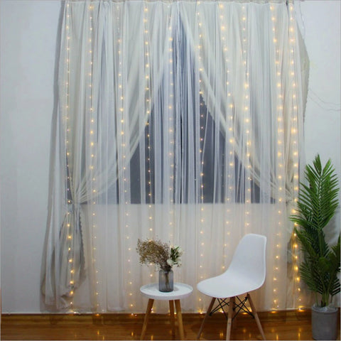 Battery LED String Lights USB Home Curtain Decoration