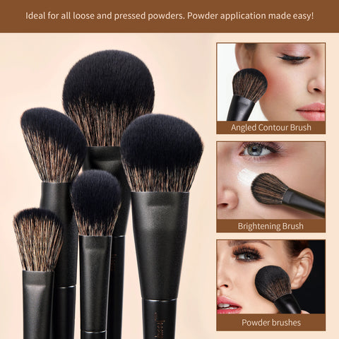 Makeup Brushes Set,10-14pcs Make Up Brush Contour Foundation Powder Eyeshadow Highlight Blending Concealer Liner T336