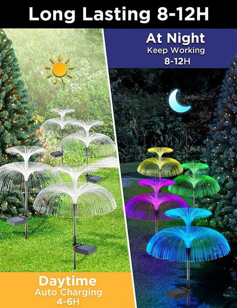 Garden Décor Outdoor Lamp Solar Jellyfish Lights Waterproof