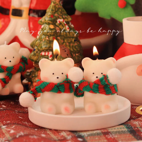 Cute Small Bear Candle