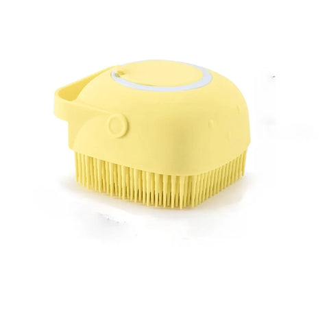 Bath brush with shampoo reservoir for Pets