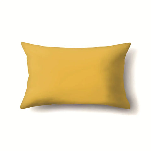 Simple Solid Color Single-Sided Pillowcase Polyester Cushion Cover