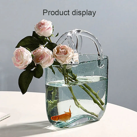 Glass Flower Vase Nordic Style Glasses For Plants Transparent