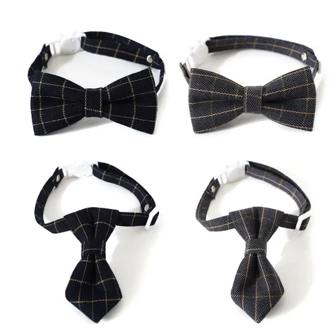 Adjustable Breakaway Collar with Bell kitten Pet Supplies Bow Tie