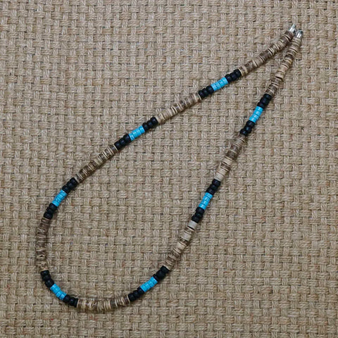 Bohemia Surfer Necklace For Men Simple Geometric Tribal Ethnic Coconut Shell Beaded