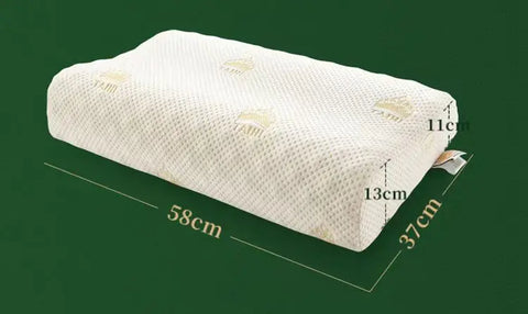 Almohada de látex 93 % natural para el dolor de cuello. Almohadas ortopédicas cervicales de masaje tailandés que previenen eficazmente los ácaros