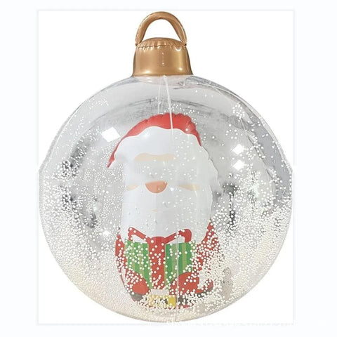 Transparent Ball Inflatable with LED Light Outdoor PVC Christmas Decoration