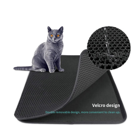 Cat Litter Pad Double Layer Waterproof Non-Slip Cat Litter Filter Kitten Dog Floor Mat