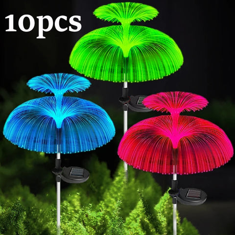 Garden Décor Outdoor Lamp Solar Jellyfish Lights Waterproof