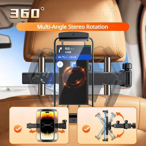 Tablet or Cell Phone Holder Car Backseat Extension Arm Car