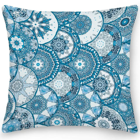 Mandala Pillowcase Square Cushion Cover Pillow Double Sided Ethnic Flower Bohemian