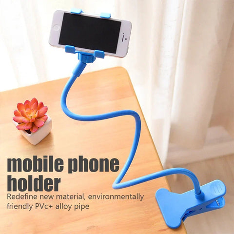 Suporte universal para celular, suporte flexível e preguiçoso, clipe ajustável para celular, suporte para cama, mesa, suporte para smartphone