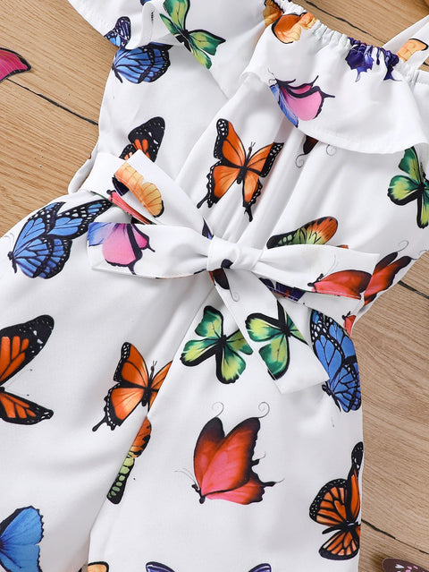 Women's Butterfly Print Jumpsuit