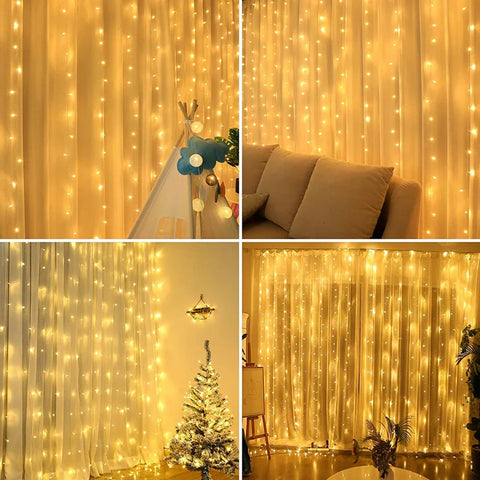 LED Curtain Garland on The Window USB Remote Control  String