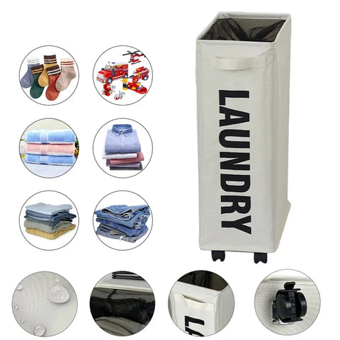 Foldable Laundry Basket Dirty Clothes Organizer  Storage Basket Home