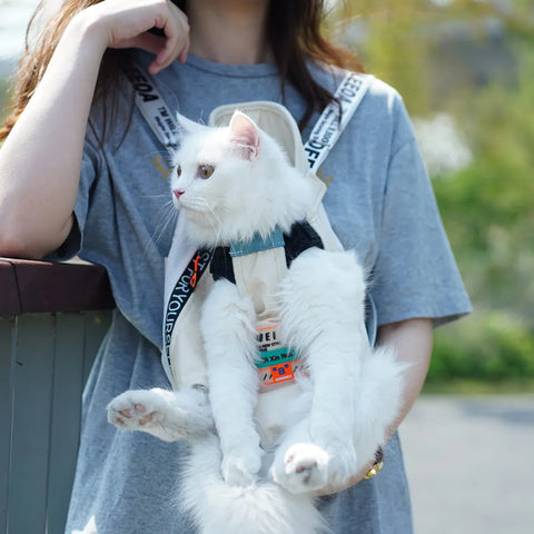 Transportadora para cães e gatos mochila malha produtos de viagem ao ar livre respirável alça de ombro sacos para cães pequenos gatos