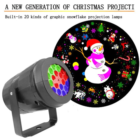 Luzes de projetor de Natal ao ar livre