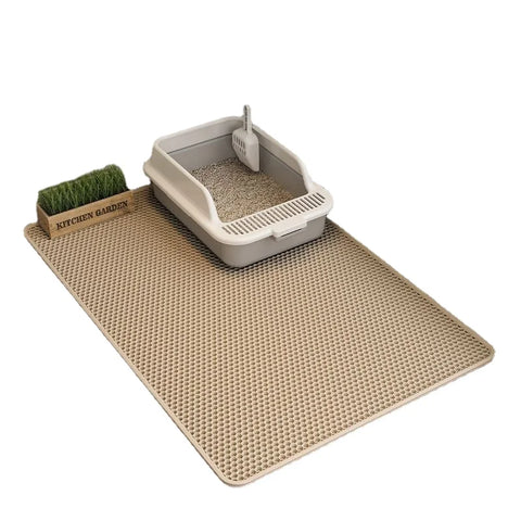 Waterproof Double Layer Mat for Pet Litter Bowl