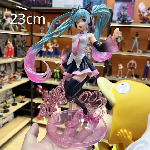 Hatsune Miku Figura de ação colecionável Estátua Estatuetas 14~25cm