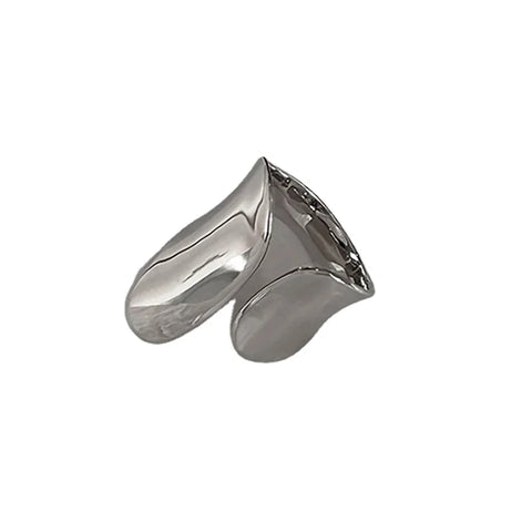 Modern Adjustable Stainless Steel Gold and Silver Rings