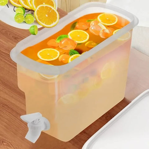 【Compre 1 gratis 1】 jarra de agua fría de gran capacidad de 3,5 l, hervidor frío con grifo en el refrigerador, dispensador de bebidas heladas, refrigerador