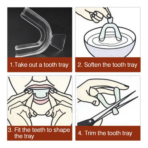 Protetor bucal de silicone protetor de dentes protetor noturno bandeja bucal para bruxismo ranger dentes antirronco proteção de clareamento