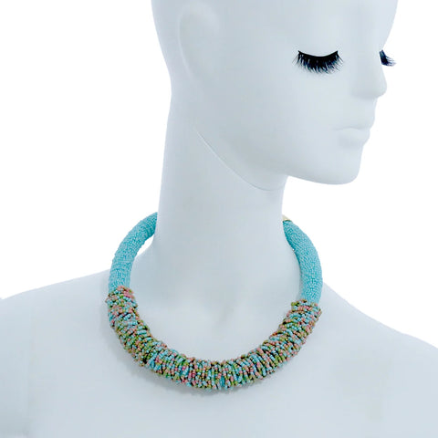 Chokers Necklace Handmade Small Beads Strands