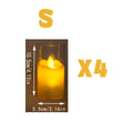 Acrylic Simulation Candle Electronic LED Flameless Light - EveryWares