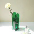 Acrylic Vases Geometric Shape Transparent - EveryWares