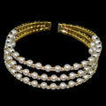 Adjustable Bracelets with Crystals and Pearls in Gold or Silver Plated - EveryWares