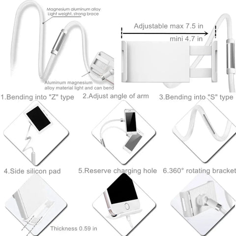 Adjustable Metal Tablet Stand for 4.0 to 11 inch Tablet - EveryWares