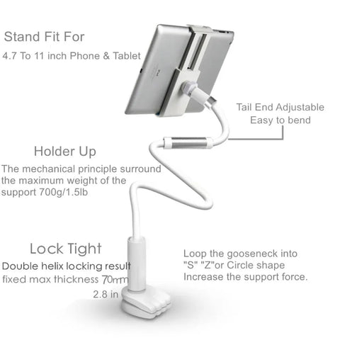 Adjustable Metal Tablet Stand for 4.0 to 11 inch Tablet - EveryWares