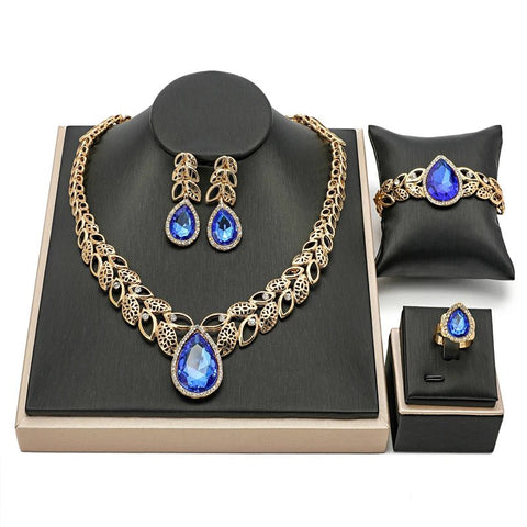 African 18K Gold Plated Jewelry Set - EveryWares