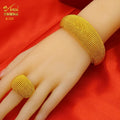 African Cuff Bangles With Ring Adjustable Gold Color Bangle - EveryWares