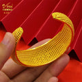 African Cuff Bangles With Ring Adjustable Gold Color Bangle - EveryWares