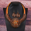 African Flower Necklace and Earrings Jewelry Sets - EveryWares