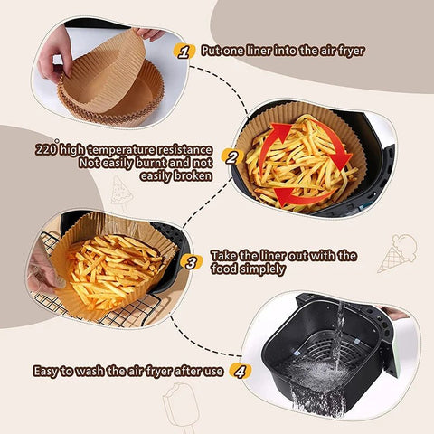 Air Fryer Baking Oil - absorbing Paper - EveryWares