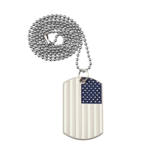 American flag Pendant Necklaces Army Military card Charm - EveryWares