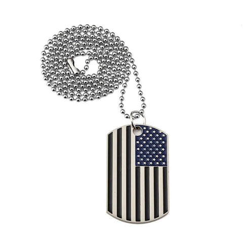 American flag Pendant Necklaces Army Military card Charm - EveryWares