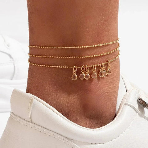 Anklet Foot Chain Summer Bracelet Tassel - EveryWares